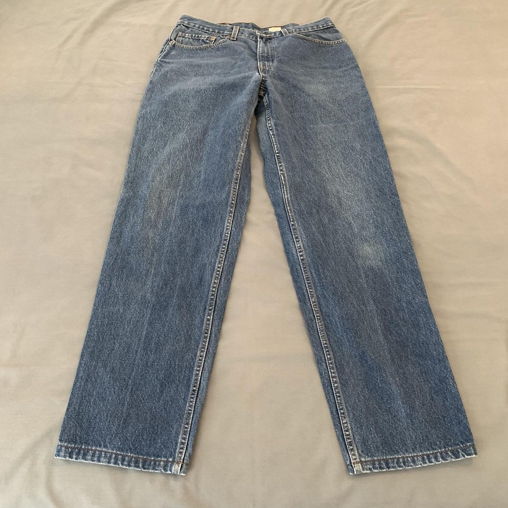 Vintage Levis 550 Jeans Mens 34x36 Blue Medium Wash Relaxed Fit Tapered Denim